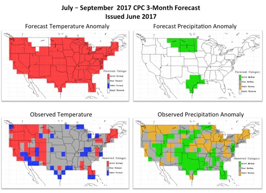 Three-month forecast