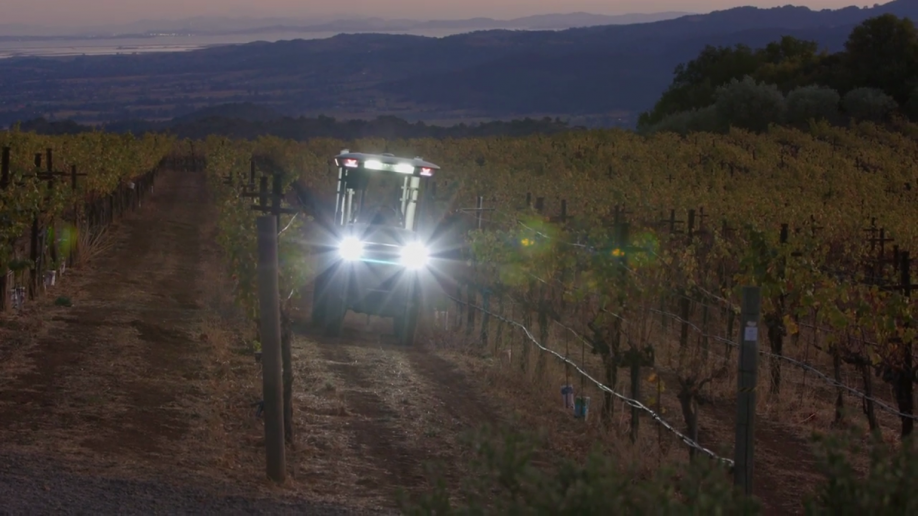 The MK-V, the most advanced autonomous tractor can function day and night